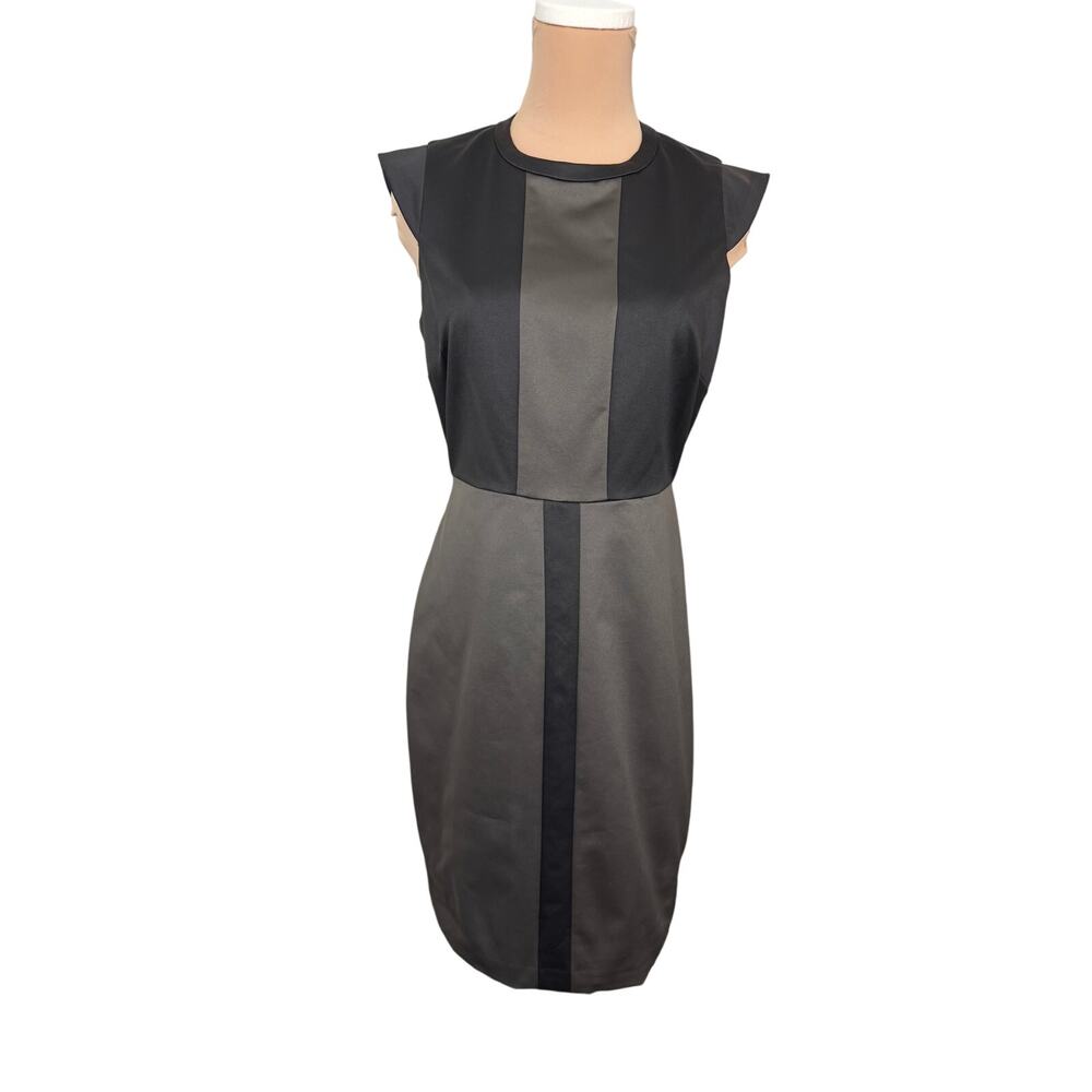 Marc New York Black Gray Colorblock Sheath Dress Women’s 6
